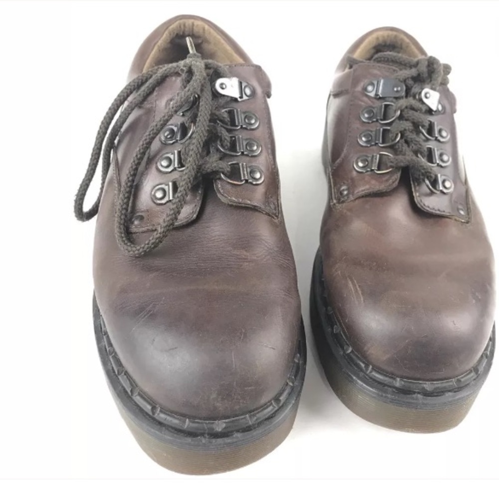  SOLD! Doc Martens Mens Oxford Brown Shoes - Picture 2 of 8
